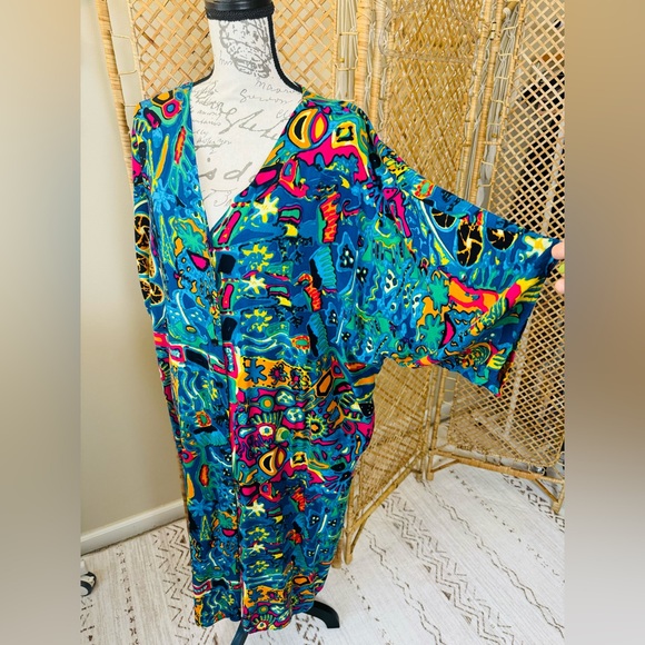 Beautiful Colorful Beach Kaftan Tunic - Picture 9 of 9